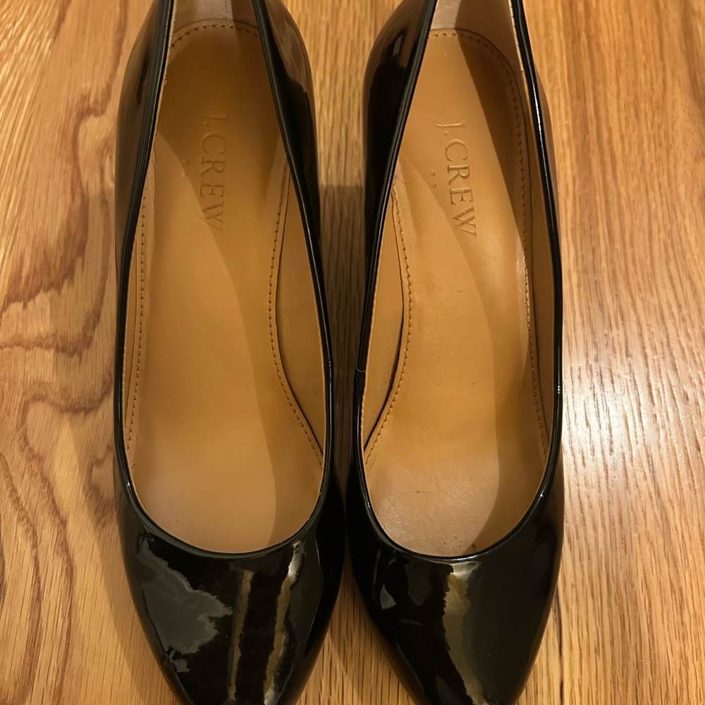 GUC J. Crew Black Wedges, 6.5 - Picture 2 of 6